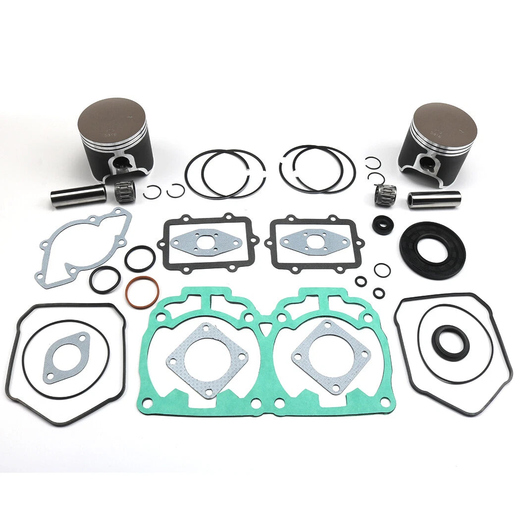 For SKI-DOO MXZ 800 TOP END REBUILD KIT DUAL RING PISTONS BEARINGS GASKETS 00-07