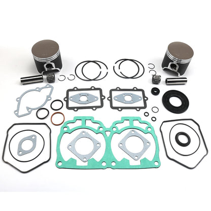 For SKI-DOO MXZ 800 TOP END REBUILD KIT DUAL RING PISTONS BEARINGS GASKETS 00-07