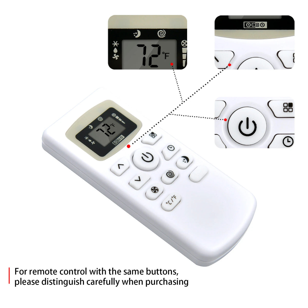 Remote Control For Black+ Decker Portable Air Conditioner BPACT08WT