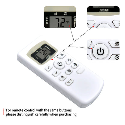 Remote Control For Black+ Decker Portable Air Conditioner BPACT08WT