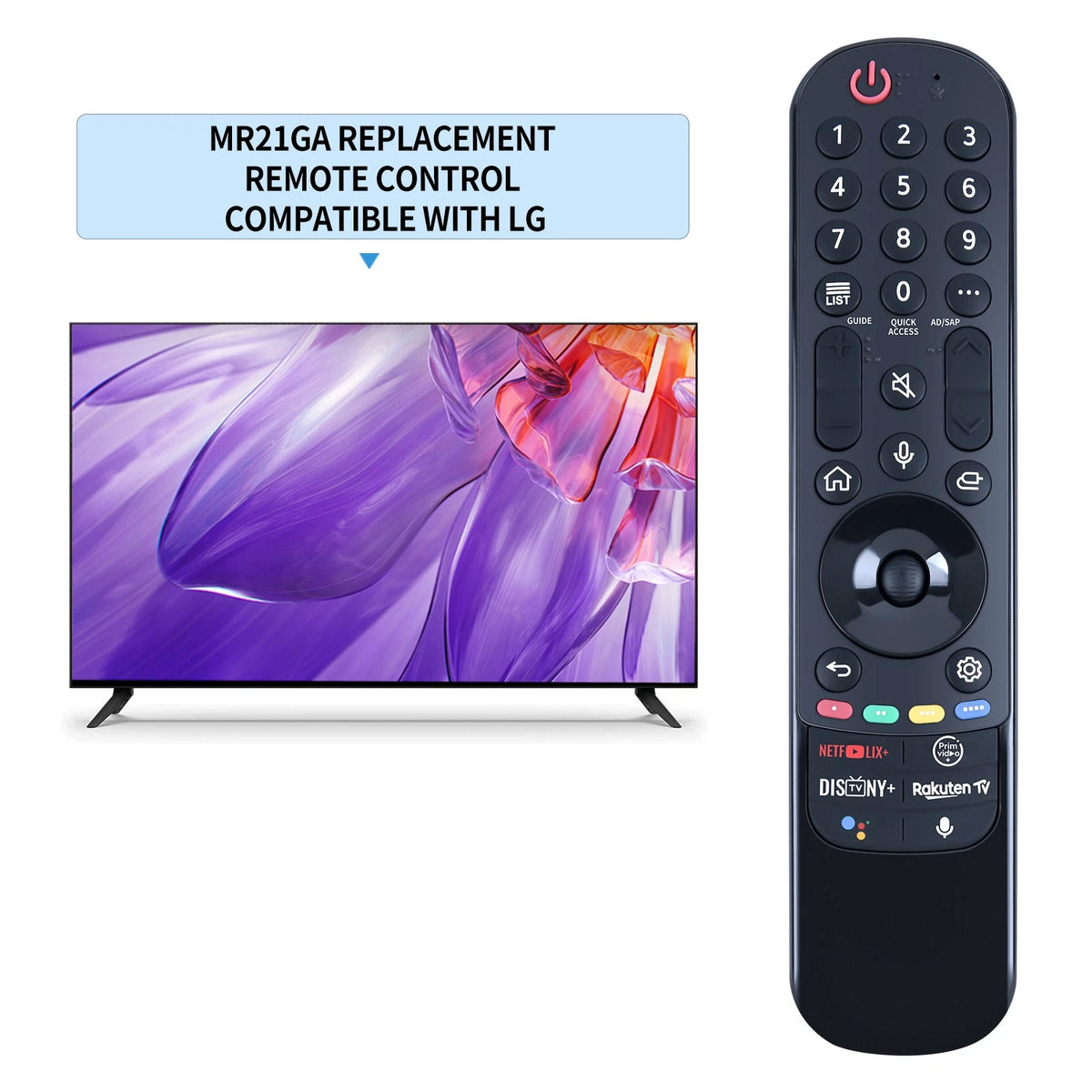 MR21GA Voice Magic Remote Control For LG OLED TV 43NANO75UPA OLED83C1PUA
