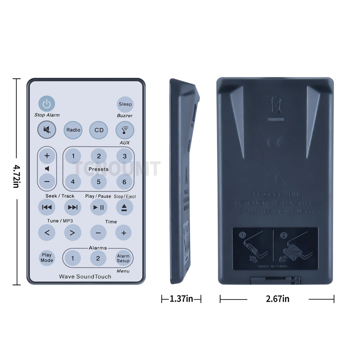 Remote Control For Bose Wave Sound Touch Music Radio System I II III IV