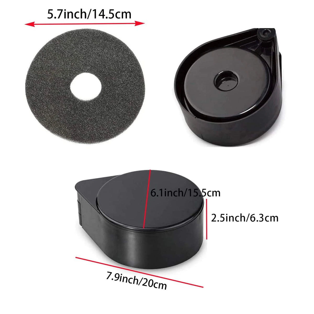 1 Pack 3 Tier Bar Glass Rimmer for Margarita Salt Rimmer-Plastic, Black
