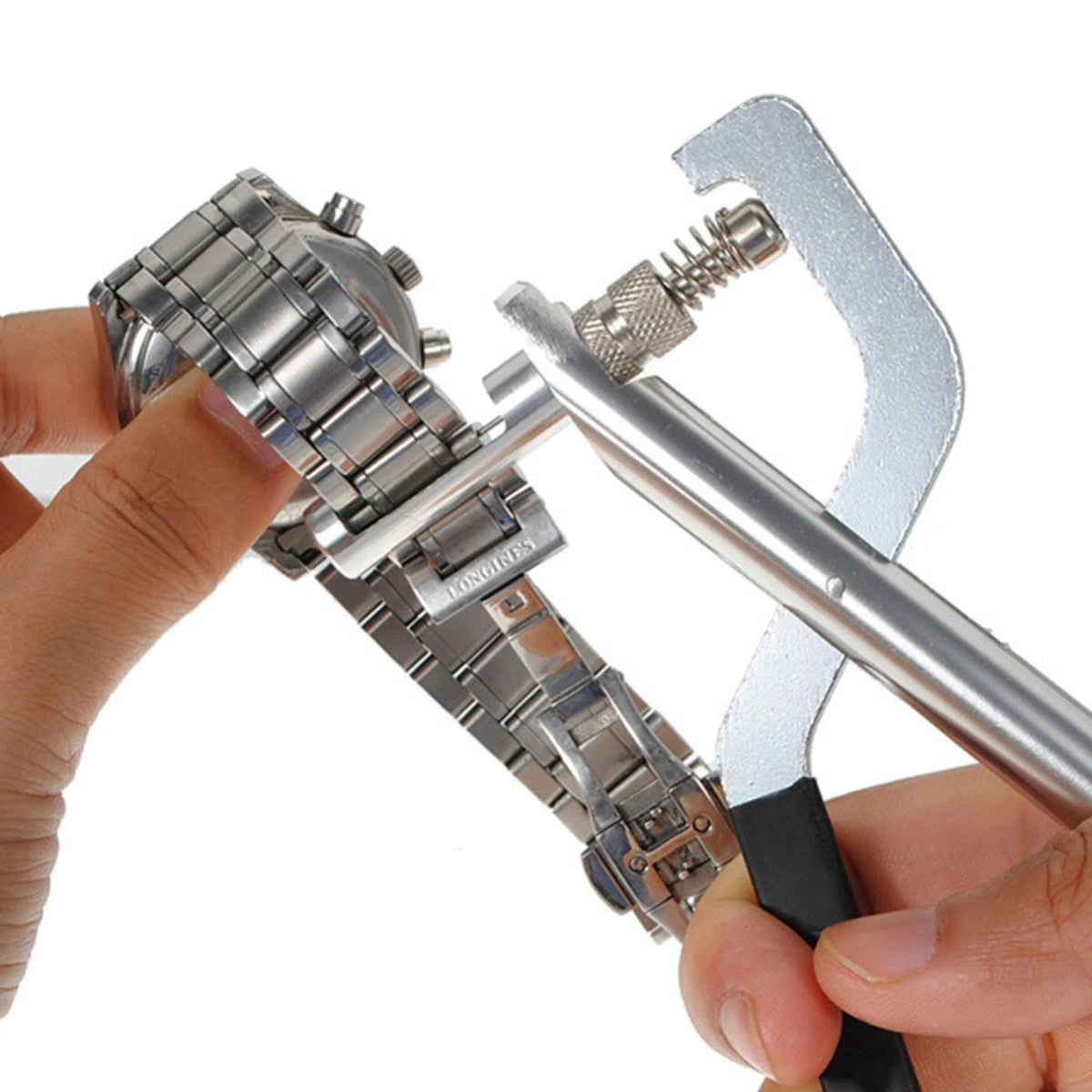 Watch Repair Tools Band Remover Sizing Strap Link Pin Plier + 3 Pins Maker DIY