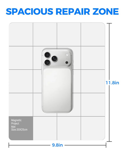 Magnetic Mat, Project Unamela Large Size 9.8" x 11.8", White