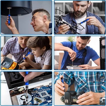 PC Building Tool Kit 140-IN-1: Computer for Repair & Assembly, Blue