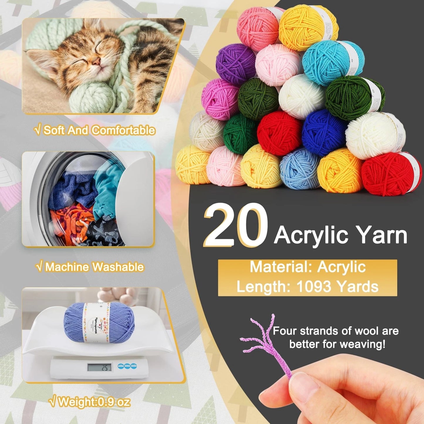 Aeelike Crochet Kit for Beginners Adults, Complete Set, Purple