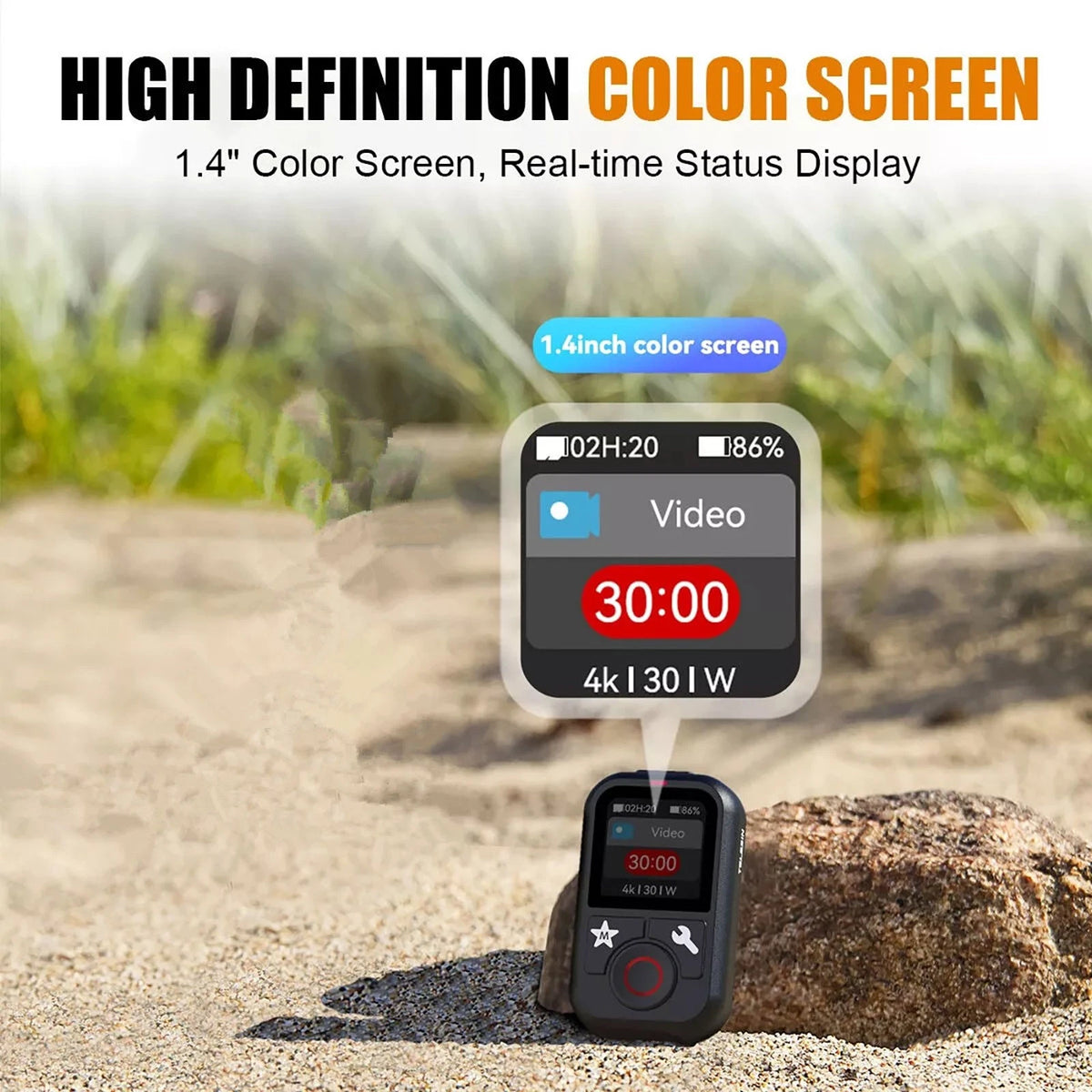 1PC Mini Waterproof Bluetooth Remote Control For GoPro Hero 13/12/11/10/9/MAX