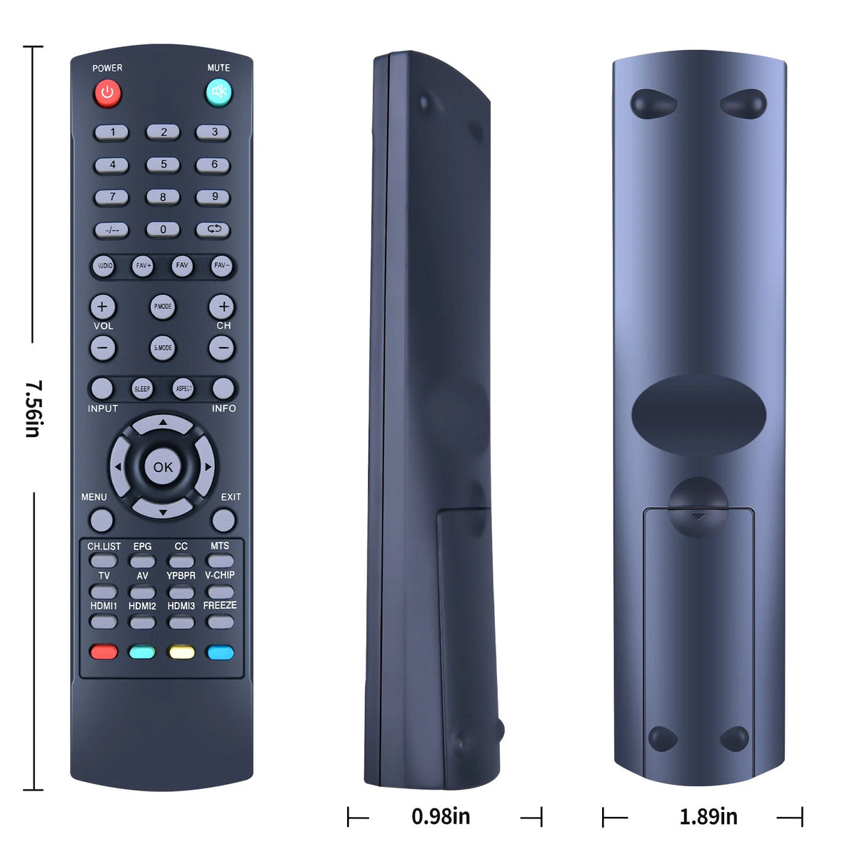 XK-231A Remote Control For RCA TV RTU5540-B RLDED4016A-H RTU4300 RTU6549C