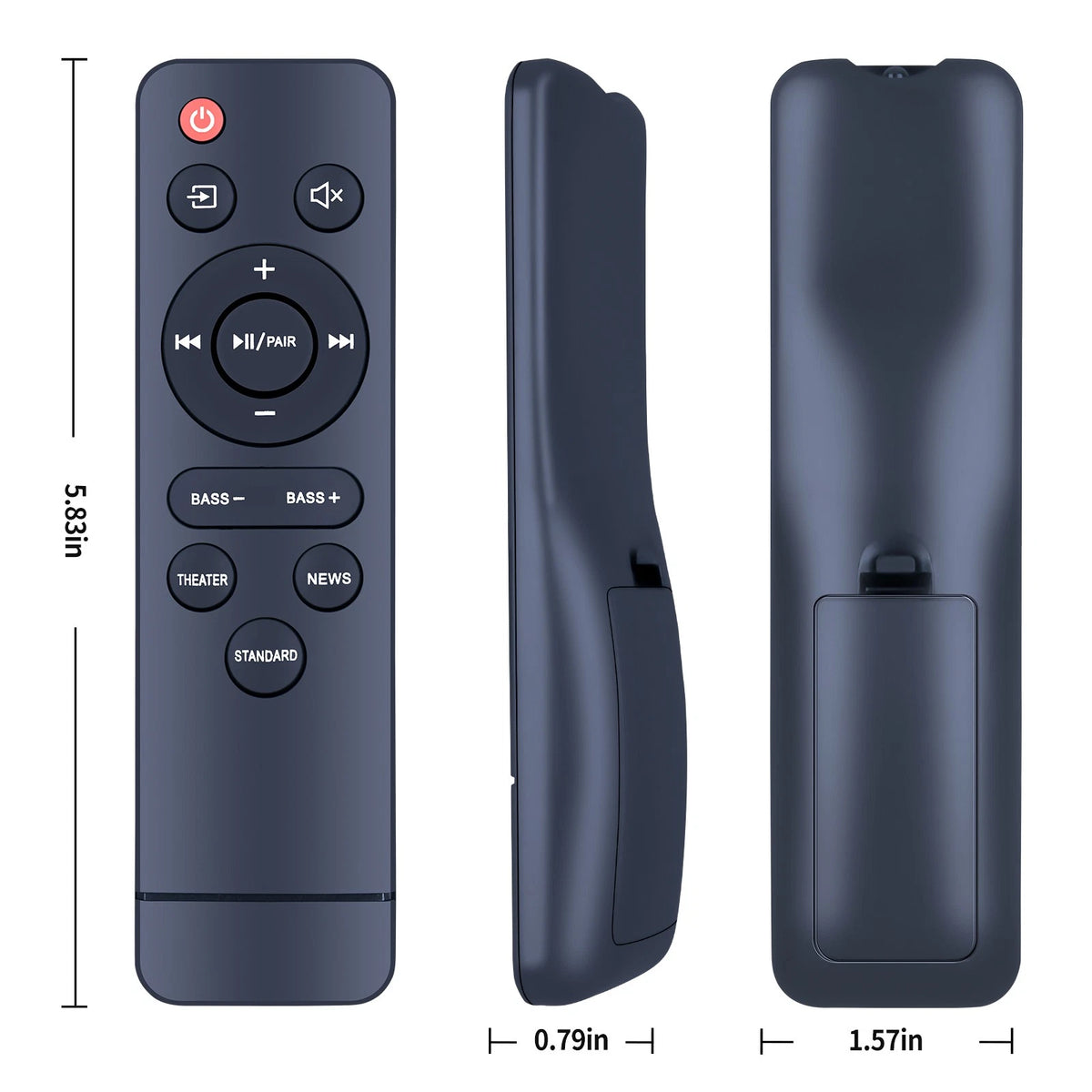 NS-HTSB20S Remote Control For Insignia 2.0 Channel 20" Soundbar