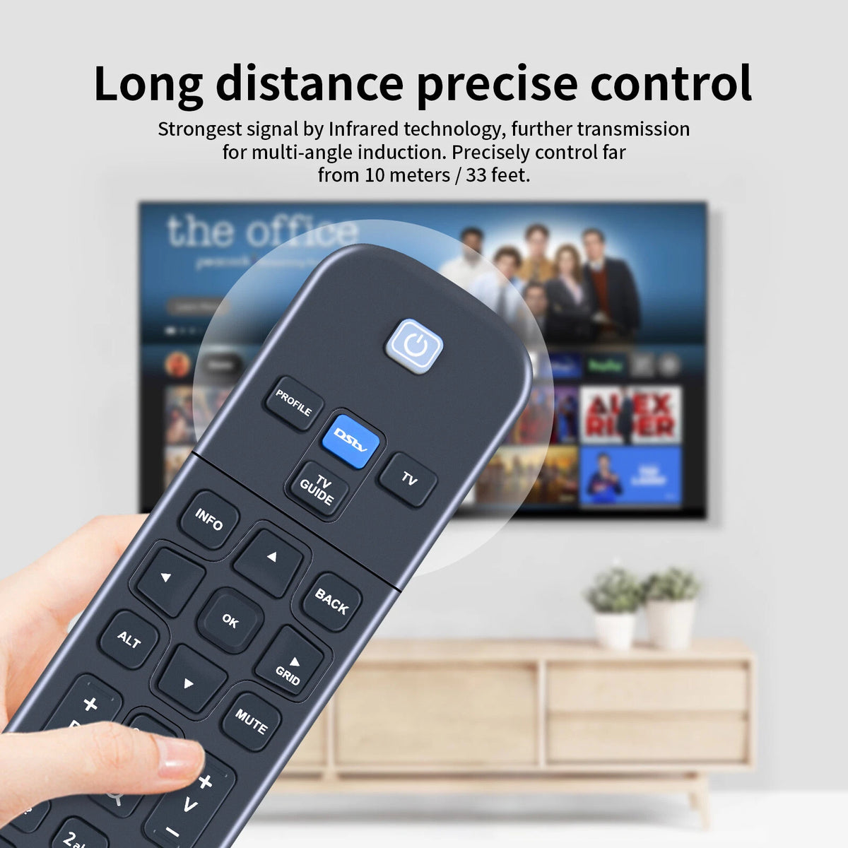 Remote Control For DStv HD Single View Decoder Model 8S (RECMC4140-HD)