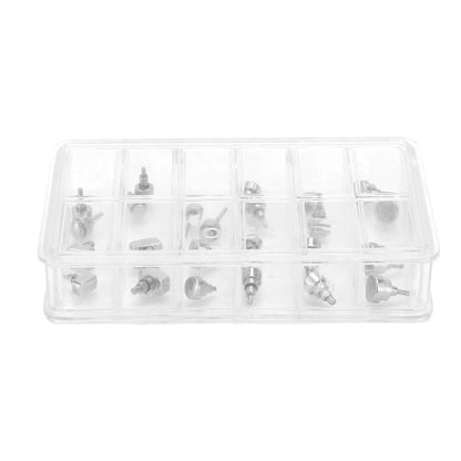 24Pcs Replacement Stainless Steel Watch Push Press Button Assortment Watchmaker