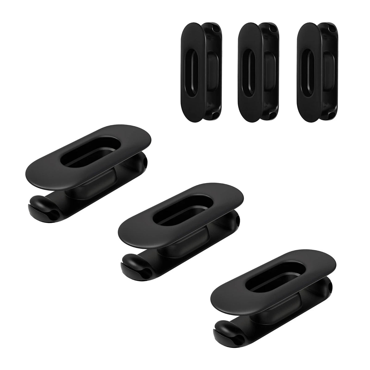 Baskiss 6 Pack Cord Organizer for Kitchen Appliances - Upgraded Oval, Black