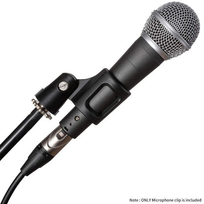 2-Pack LYRCRO Microphone Clip with 5/8" Male to 3/8" Female Adapter for Black