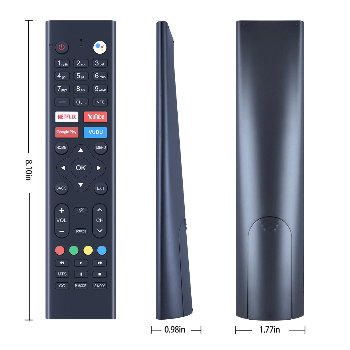 8142026670099K Voice Remote Control For Sceptre Android TV A322BV-SRC A515CV-UMC