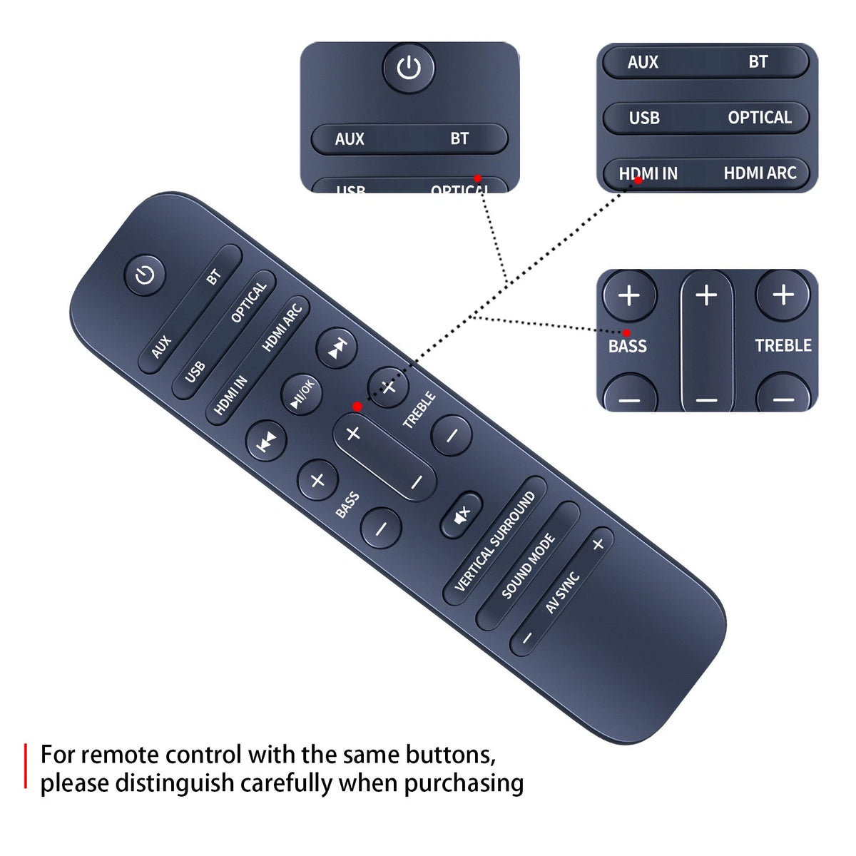 For TCL 405001267 TS9030 Alto 9+ 3.1 Dolby Atmos Sound Bar Remote Control