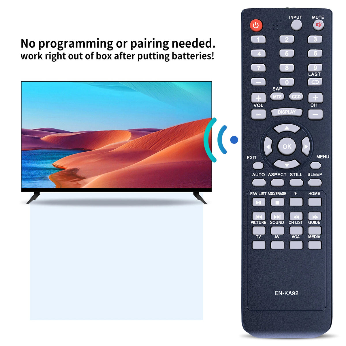 EN-KA92 Remote Control For Hisense TV 32H3C 32H3E 32H5FC 40H3B 40H3C 40H3EA
