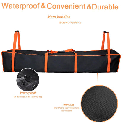 Large Tent Storage Bag 67X11.5X11.5in with Handles 67X11.5X11.5inch, orange