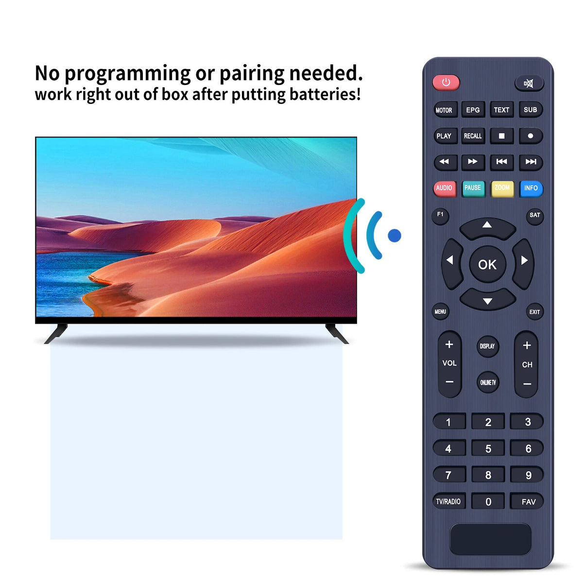 Remote Control For Istar A9700 A6500 A1600 A8000 A8500 A9000 ZEED222 ZEED333