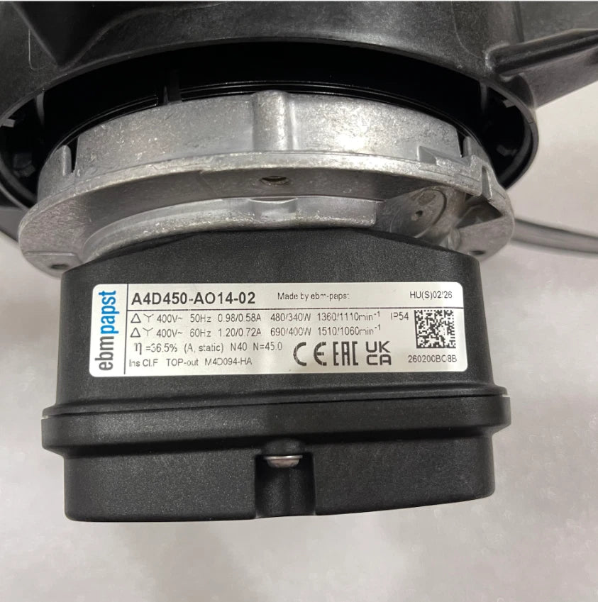 A4D450-AO14-02 for ebmpapst AC 400/480VAC for Industrial Cabinet Cooling Fan
