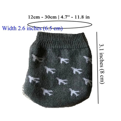 DraCra 8 Pack Luggage Wheel Cover Socks Full Wrap 2.6 x 3.1 inches, Grey