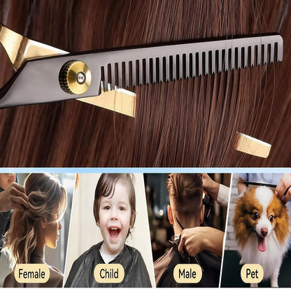 13 PCS Hair Cutting Scissors Shears Kits，Professional Haircut Kit...
