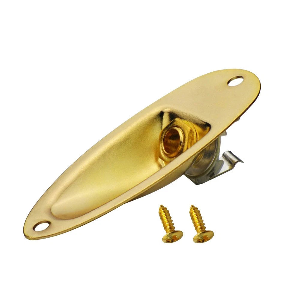 Boat Style Loaded Jack Socket Cover Plate For Strat Stratocaster Electric Guitar