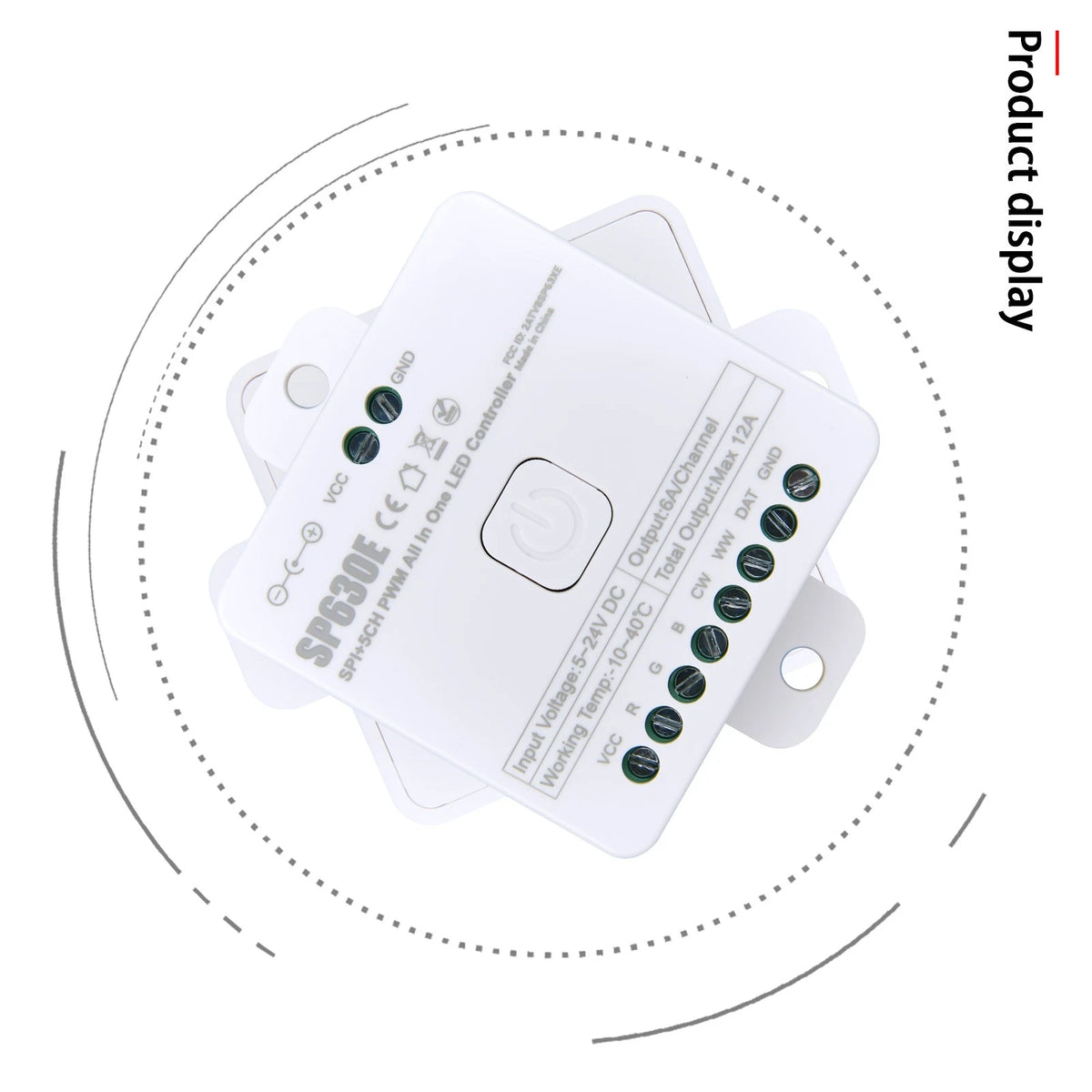 SP630E Bluetooth LED Controller Support PWM Monochrome CCT RGB RGBW RGBCCT