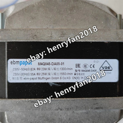 Ebmpapst Fan M4Q045-DA05-01 230VAC 0.55A 86/23W Freezer / Condenser Motor Fan