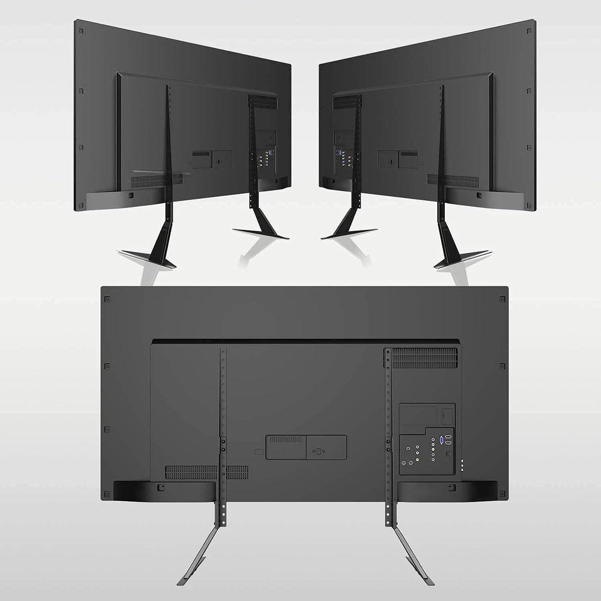 Universal TV Stand, Metal Legs for 20-65 inch youth large / 11-13, Black