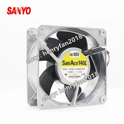SANYO 109L1448H509 fan DC 48V 0.29A 140*140*50mm 3pin Fanuc system coooling fan