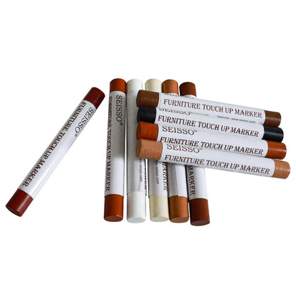 SEISSO Wood Filler Sticks, Furniture Repair Crayons, 10 Colors Crayons