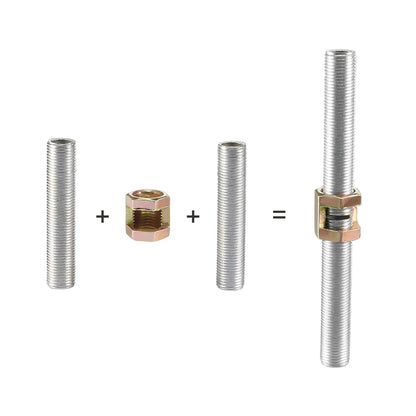 PATIKIL 1/8IP(1/8-27) Hex Coupling Nut, 10 Pack Female 1/8-27, off-white