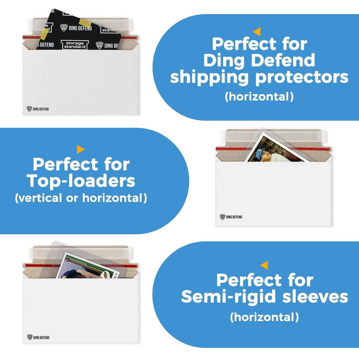 110-Pack Card Shipping Envelopes - 7 x 4.35 7 x inches, White - 110 Pack