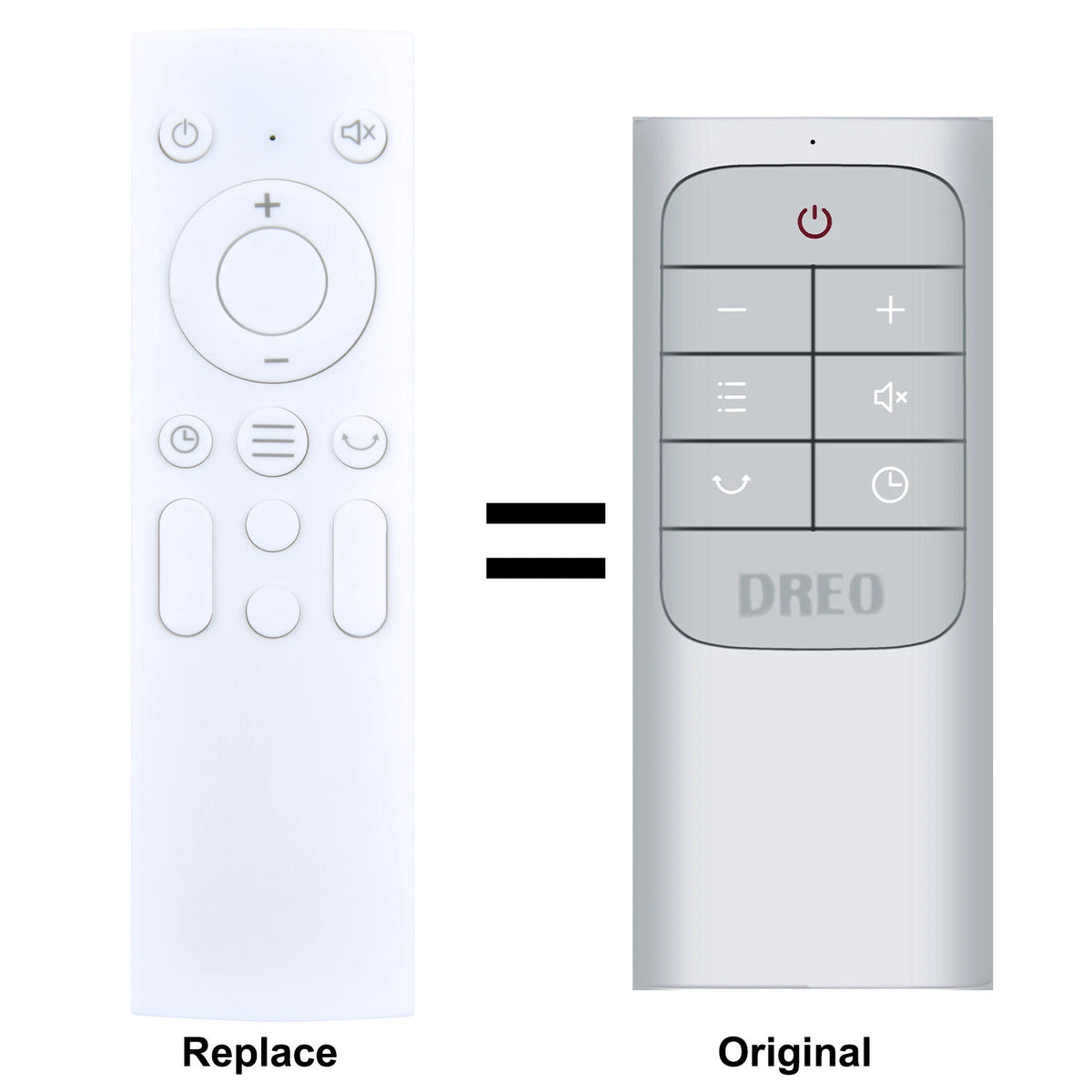 Remote Control For Dreo Oscillating Fan for Bedroom, 13 Inch Quiet Table Fans