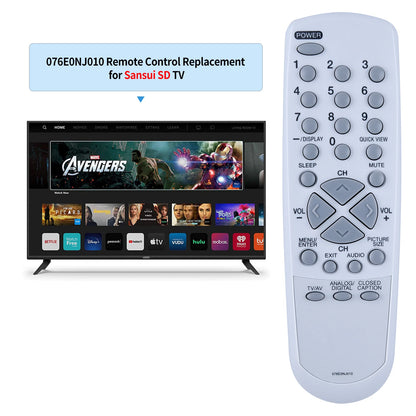 076E0NJ010 Remote Control For Sansui SDTV DFTV200 DFTV270 DTV1300 DTV3200A