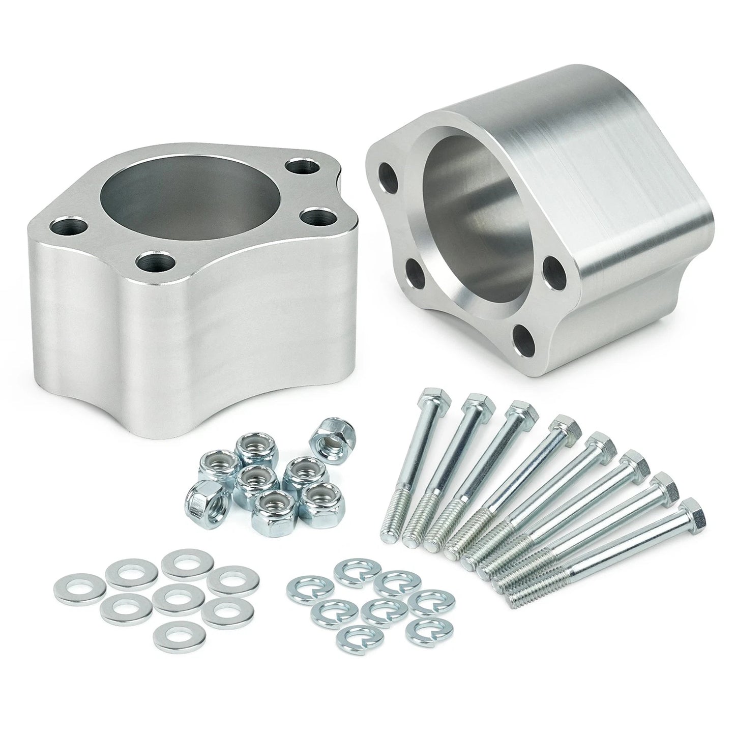 Silver 2 Inch UCA Ball Joint Spacers Leveling Kit For Chevrolet Silverado GMC