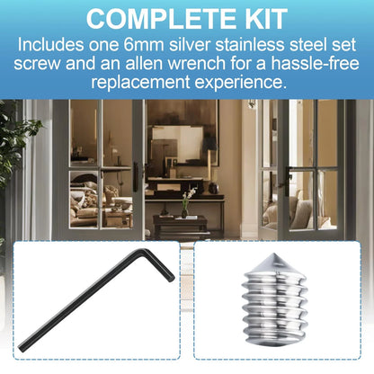 Yayapig Handle Set Screw Package with Wrench for Anderson Storm Door Silver
