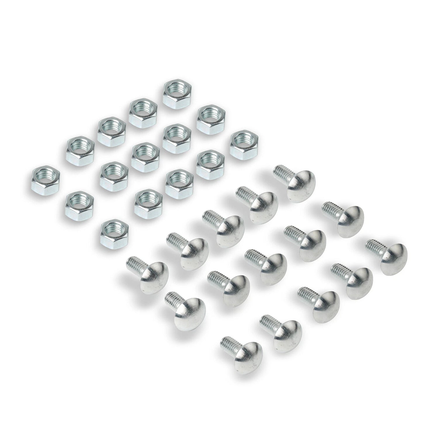28pc Bumper Bolts Kit Metal Cap Front+Rear For Chevelle Nova Lemans Cutlass
