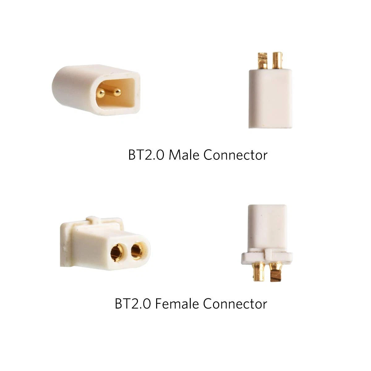 BETAFPV 10pcs BT2.0 Connectors Male Female for 1S FPV Connectors, White