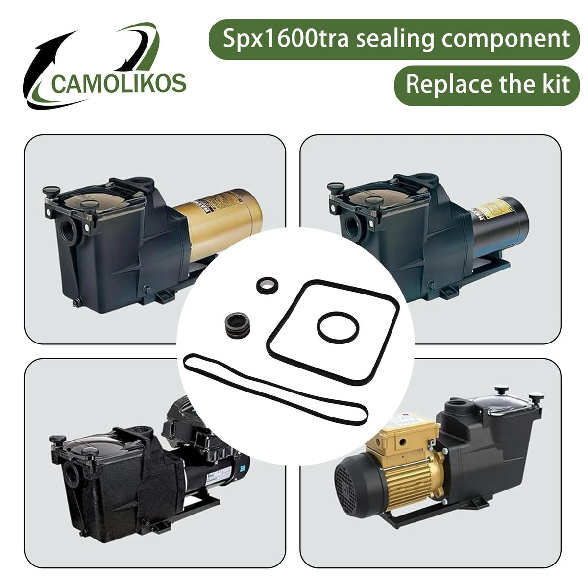 spx1600tra seal assembly replacement kit super pump black