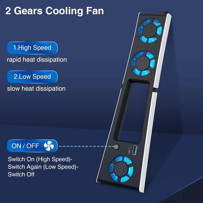 External Cooling Fan Cooler Game Accessories For Sony PlayStation 5 Slim Console