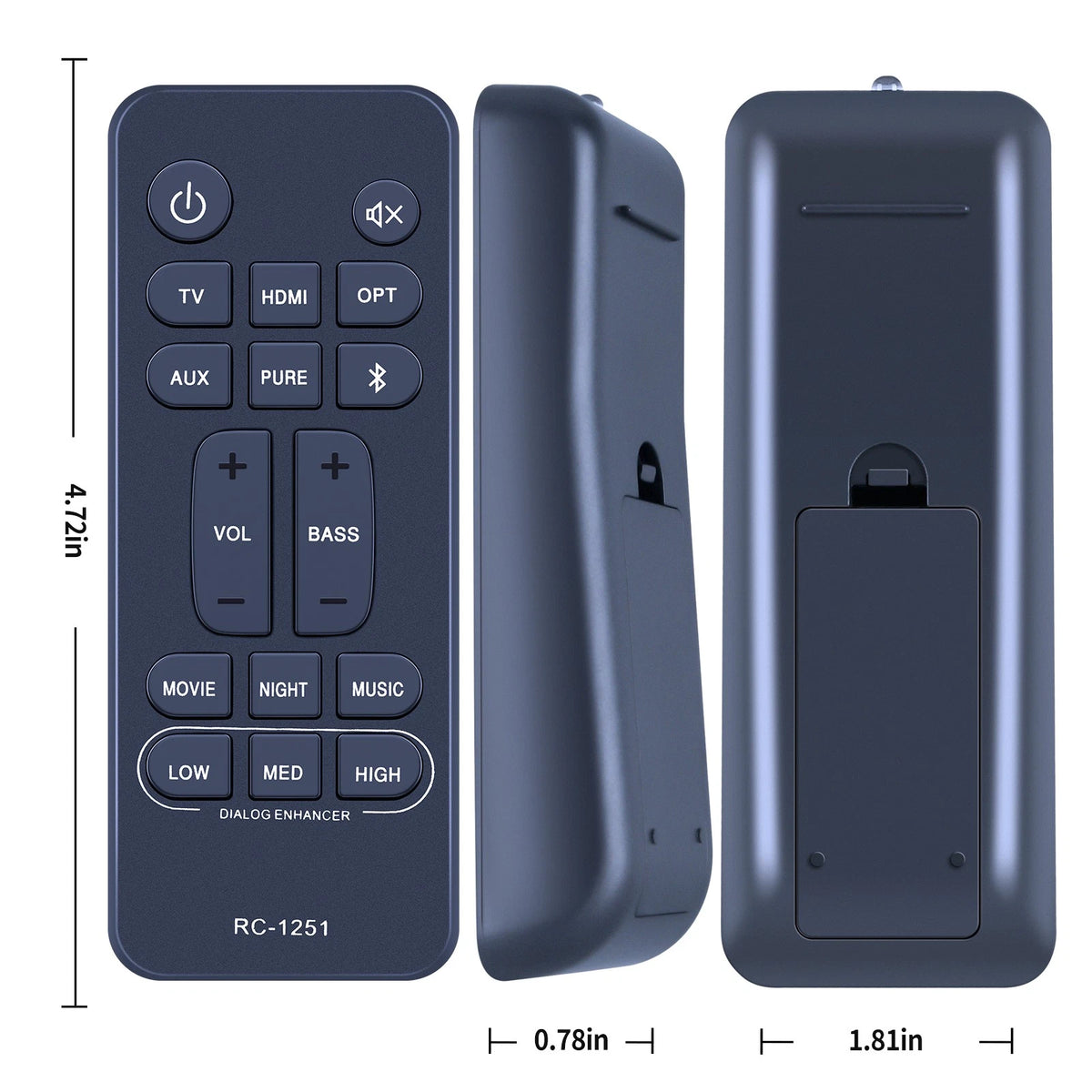 RC-1251 Remote Control For Denon DHT-S217 DHT-S218 DHTS217 DHTS218