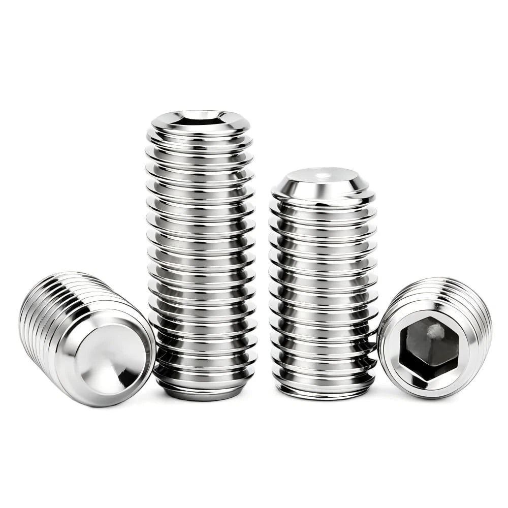 M5x8mm Set Screws,60Pcs Allen Head Screws with Hex Wrench M5-0.8x8mm(60Pcs)