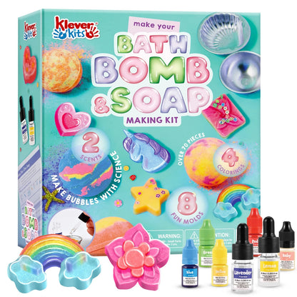 Klever Kits Bath Bomb, Soap Making Kit for 1 Count (Pack of 1), Multicolor