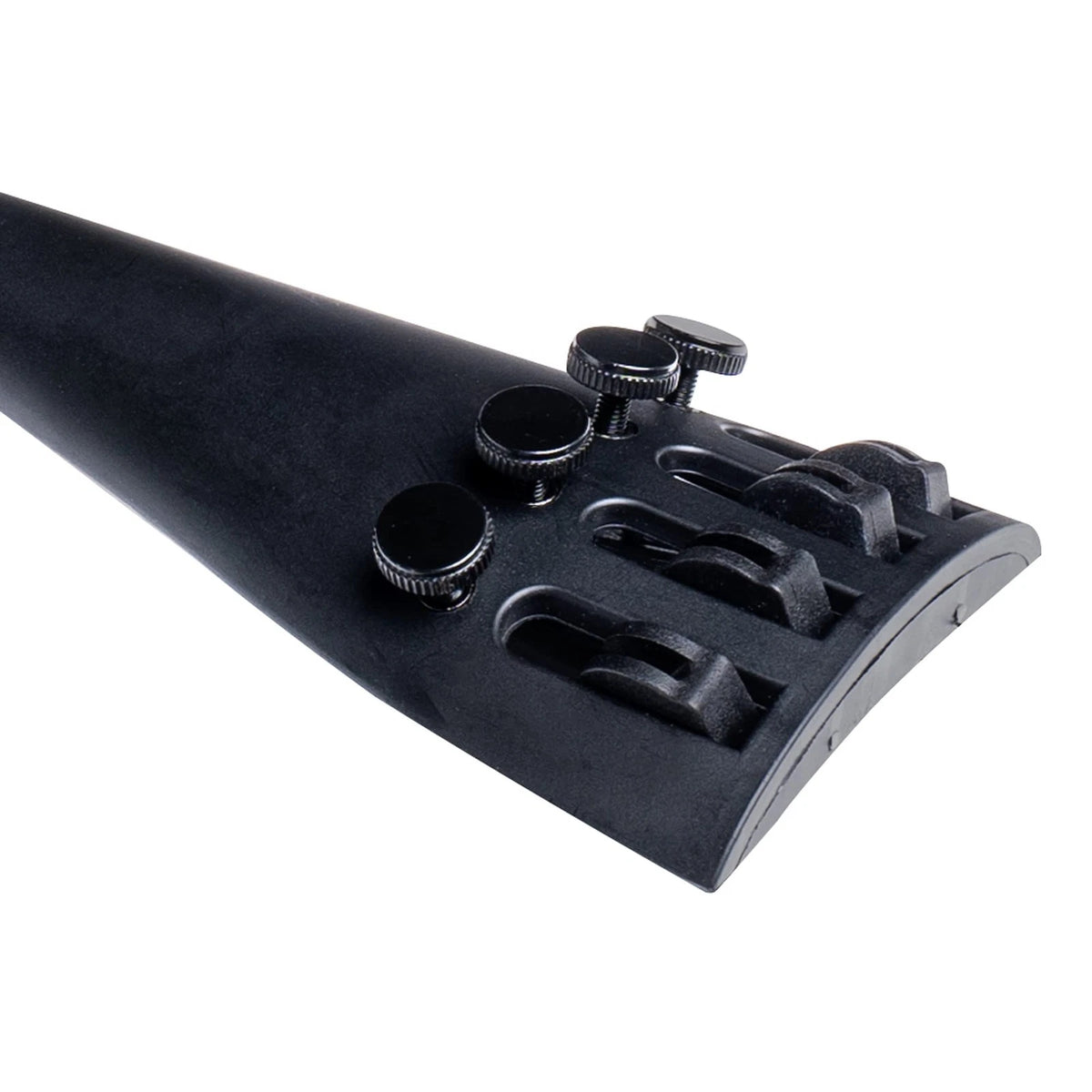 MI&VI French Model Carbon Fiber Tailpiece (4/4 Cello) with Cello 4/4, Black