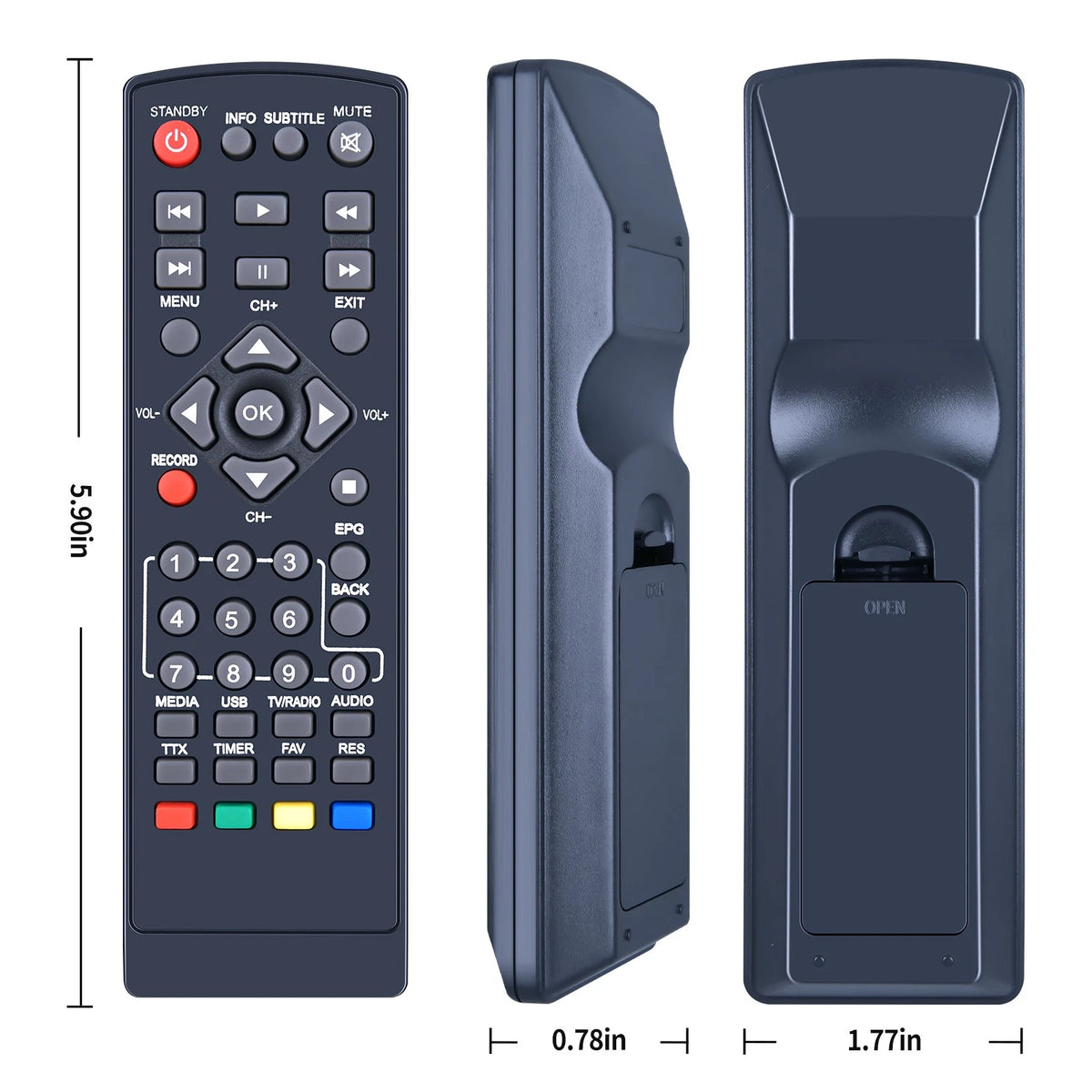Remote Control For Ematic Digital Converter Box AT102