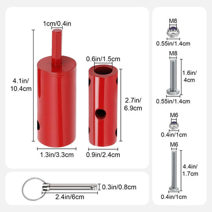 Flatbed Trailer Jack Crank Adapter 1 Inch Hex Bit for 3/8 Drill Attachment