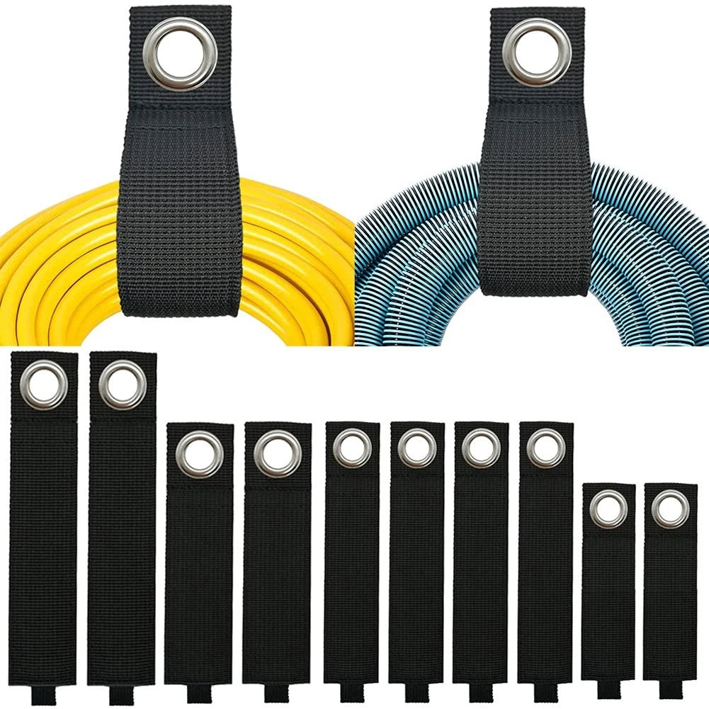 ZTSXLLIM Heavy-Duty Storage Straps (Assorted 10 2S/4M/2L/2XL - 10 PCS, Black