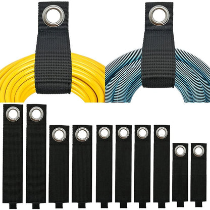 ZTSXLLIM Heavy-Duty Storage Straps (Assorted 10 2S/4M/2L/2XL - 10 PCS, Black